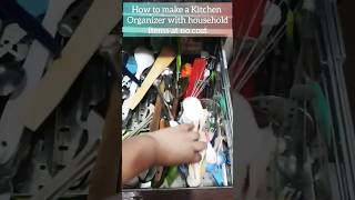 How to make a Kitchen Organizer with household items at no extra cost//DIY//Home hacks