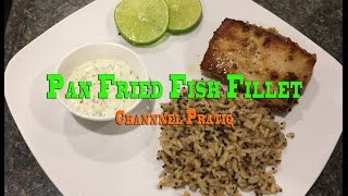 Pan Fried Fish Fillet With Quinoa Brown Garlic Rice | Quick And Easy Food Recipe| Homemade Cooking