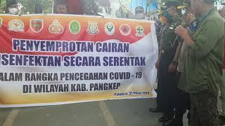 Cegah Corona, Penyemprotan Disinfektan