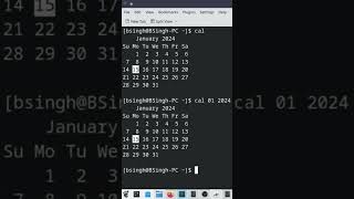 How to display calendar in Linux? #shorts #yshorts