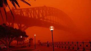 Red Dust Storm Over Sydney