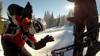 Skibike na Zahradkach - nauka jazdy - Chopok  02.2015