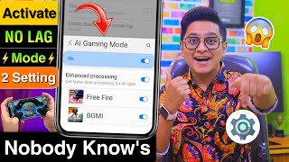 AI Trick to Convert Normal Phone into Gaming Beast | Best PRO Gaming Settings Smartphone Free Fire