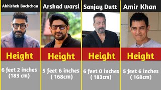 "Real Heights of Famous Bollywood Actors | Bollywood Stars Height Revealed!"