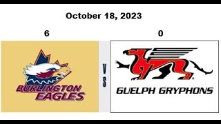 U10 A Burlington Eagles vs Guelph Gryphons (Oct 18, 2023)