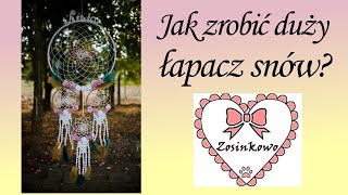 Duży kolorowy łapacz snów krok po kroku (DIY Dream catcher)