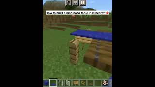 How To Build A Ping Pong Table In Minecraft | serious boss