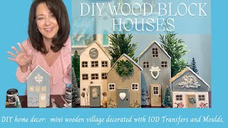 DIY Wooden Christmas Village